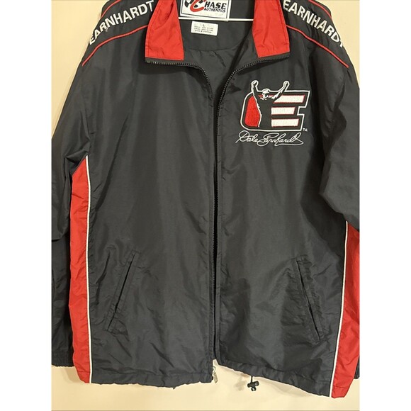 Chase Authentic’s Jacket Dale Earnhardt Black Red Intimidator 7 Time Champ Large - Picture 6 of 9